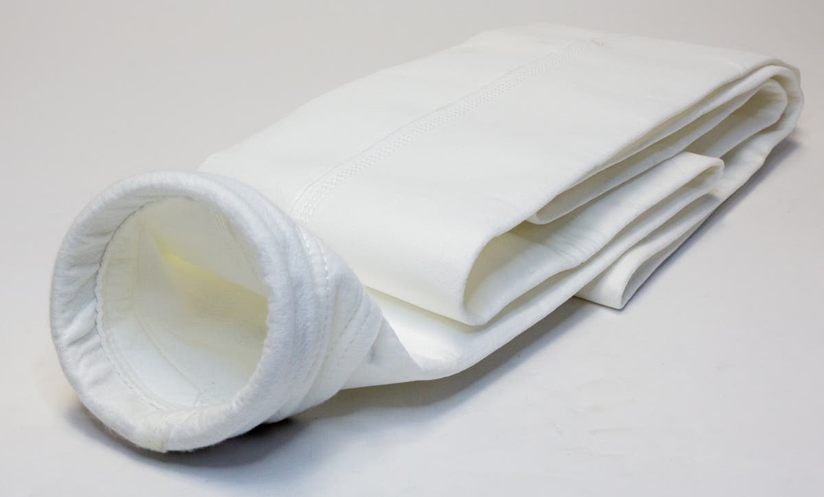 U.S. Air Filtration Polyester Pulse Jet Filter Bag, 6 x 98 in 