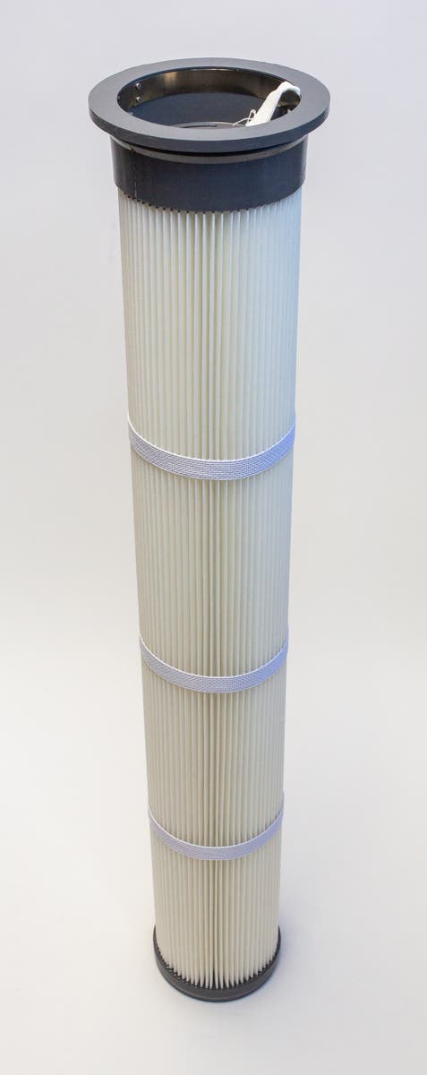 U.S. Air Filtration Polyester Pleated Filter, Polyurethane Top, 6.25 x 39 inch